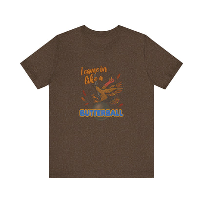 Like a Butterball — Miley Cyrus Thanksgiving Parody Retro Tee (Dark)
