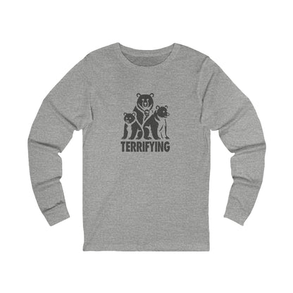 Bears Are Terrifying — Retro Silhouette Long Sleeve (Light)