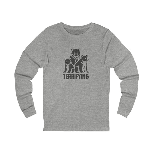 Bears Are Terrifying — Retro Silhouette Long Sleeve (Light)