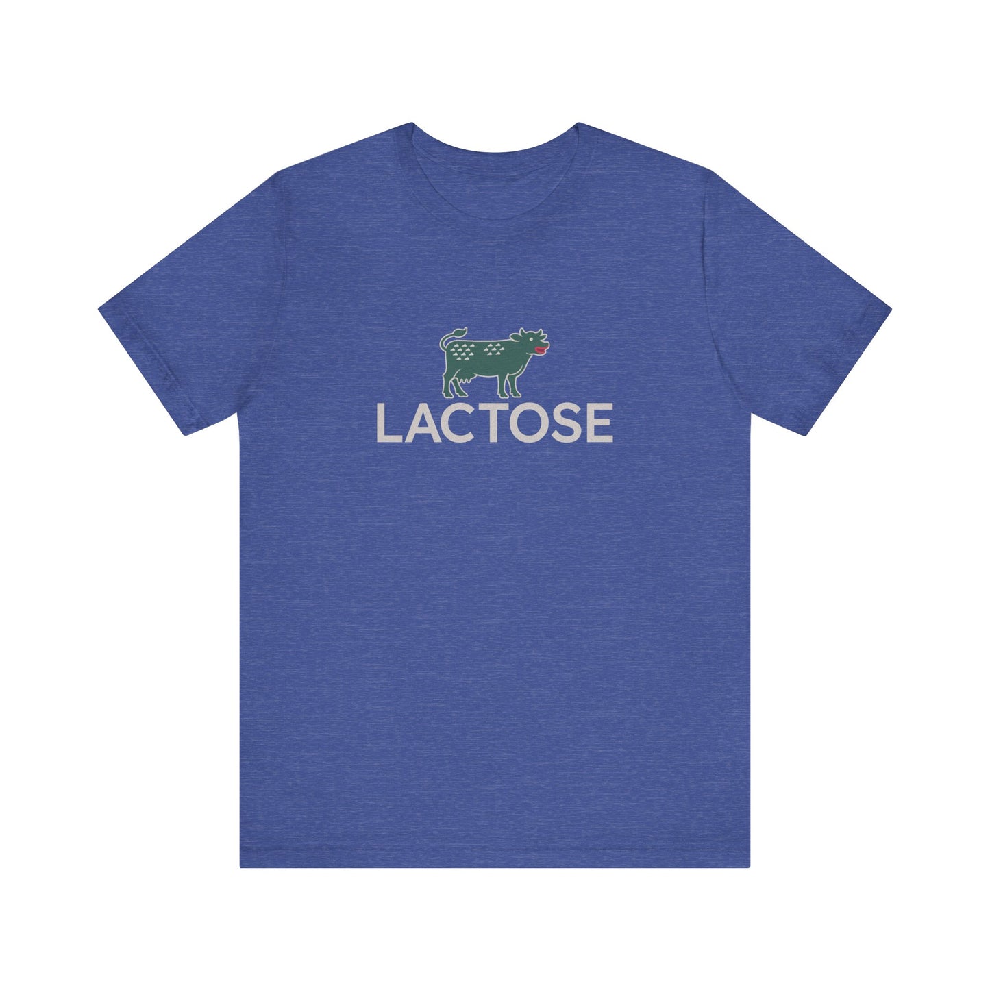 Life is a Beautiful… Typo – LACTOSE Logo Parody Retro Tee (Dark)