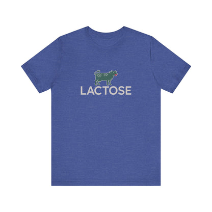 Life is a Beautiful… Typo – LACTOSE Logo Parody Retro Tee (Dark)