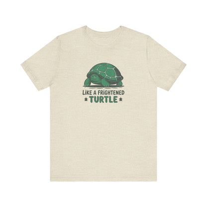 Like a Frightened Turtle — George Costanza Shrinkage Retro Tee (Light)