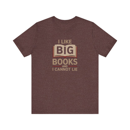 I Like Big Books and I Cannot Lie — Bibliophile Retro Tee (Dark)