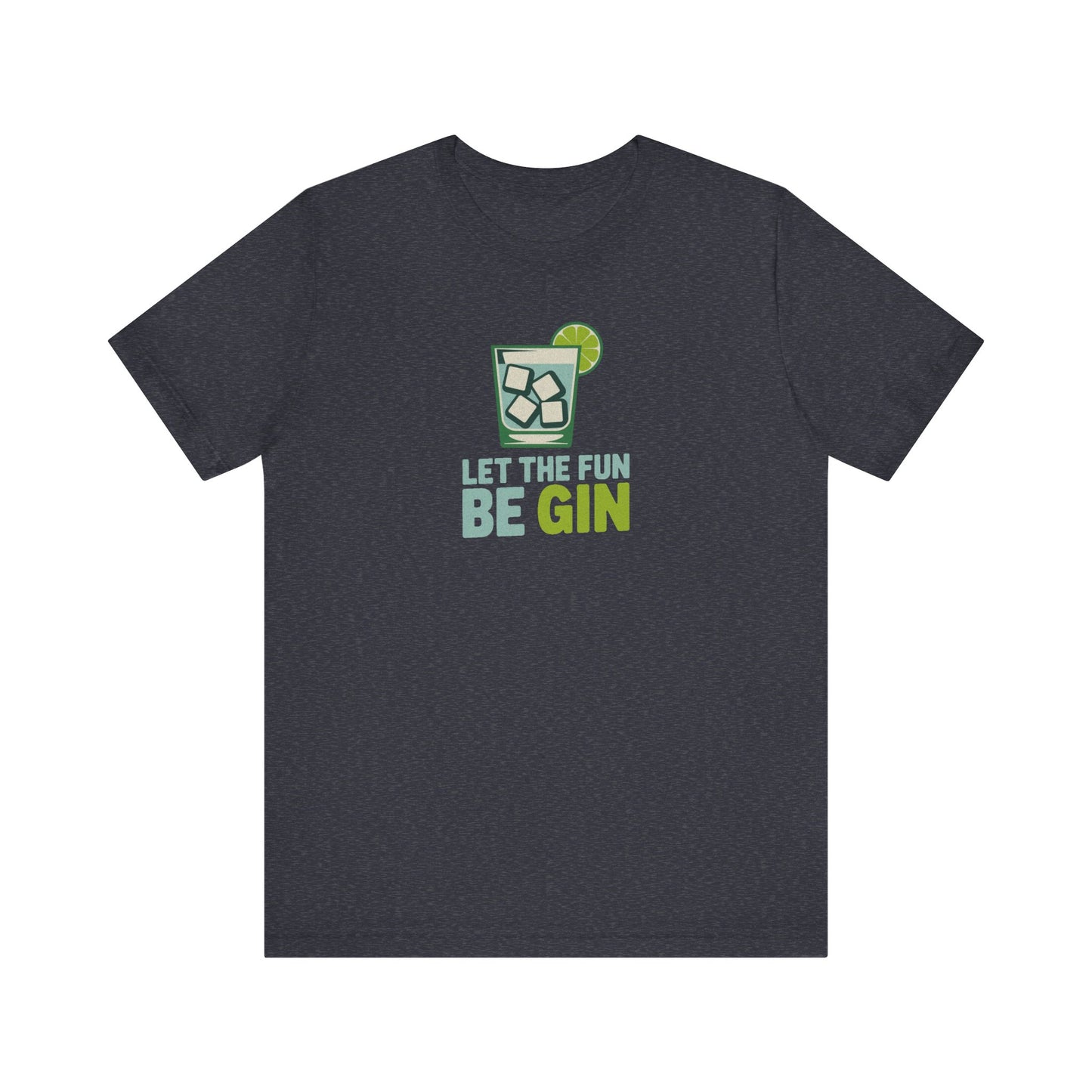 Party Starter: Let the Fun Be Gin – Cocktail Retro Tee (Dark)