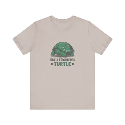 Like a Frightened Turtle — George Costanza Shrinkage Retro Tee (Light)