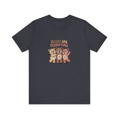 Bears Are Terrifying (Cute Remix) — Retro Tee (Dark)