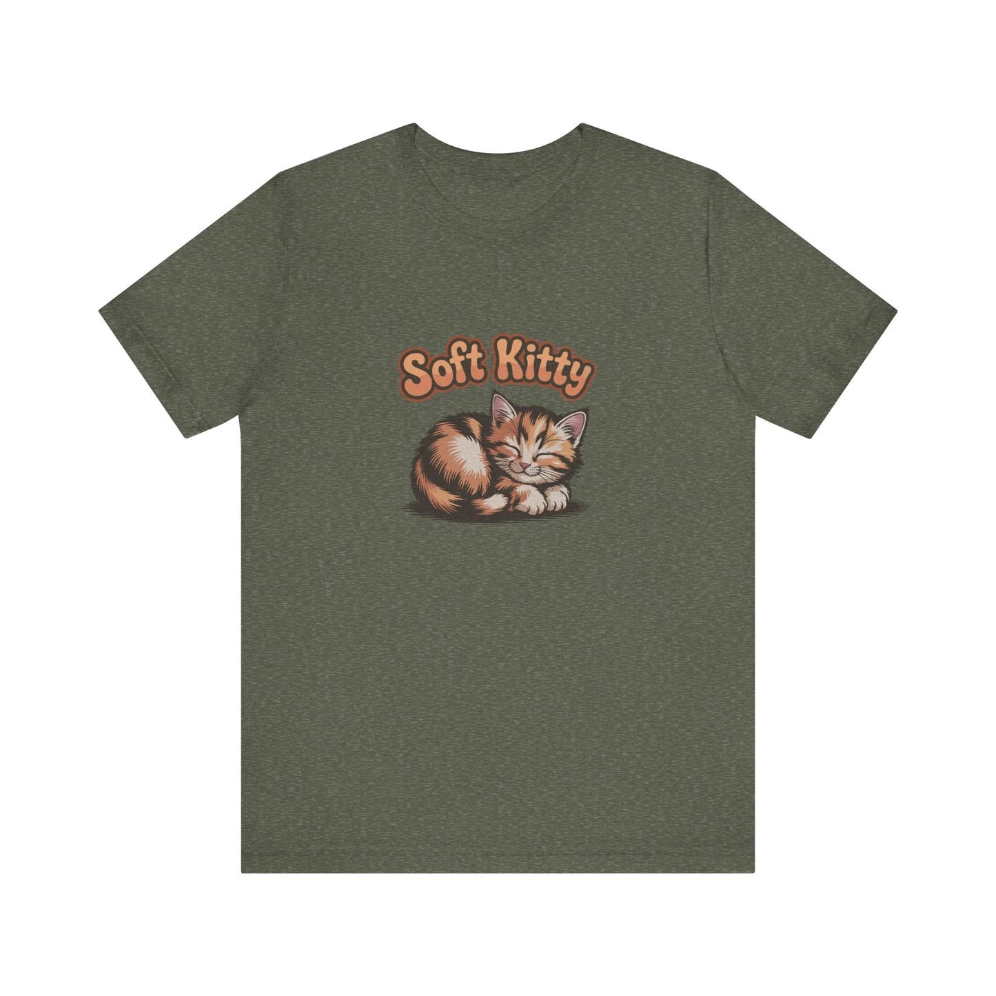 Soft Kitty Sick-Day Lullaby — Big Bang Theory Retro Tee (Dark)