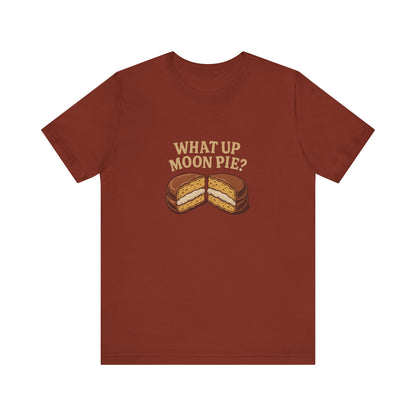 What Up, Moon Pie? — Big Bang Theory Retro Tee (Dark)