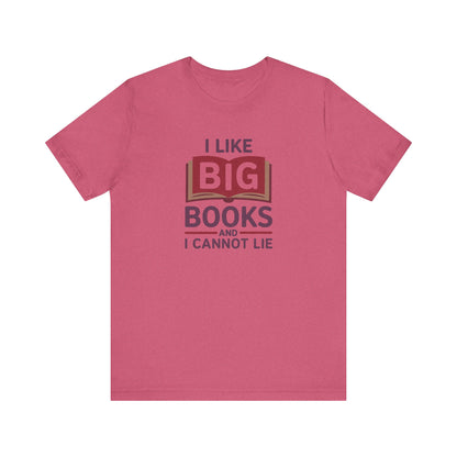 I Like Big Books and I Cannot Lie — Bibliophile Retro Tee (Light)