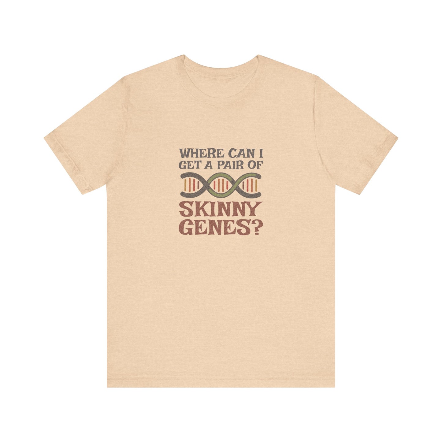 Pair of Skinny Genes (Colorful) — Retro Graphic Tee (Light)