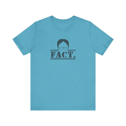 Dwight Schrute FACT. — The Office-Inspired Retro Tee (Light)