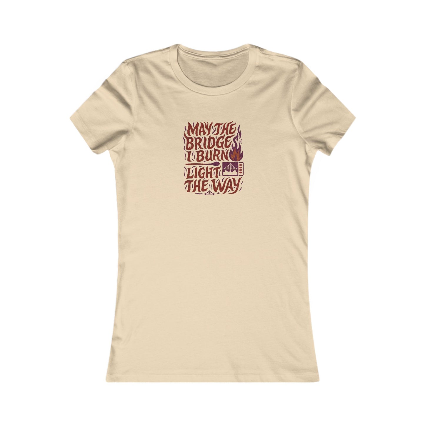 May the Bridges I Burn Light the Way (Remix) — Retro Women's Tee (Light)