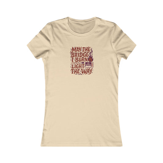 May the Bridges I Burn Light the Way (Remix) — Retro Women's Tee (Light)