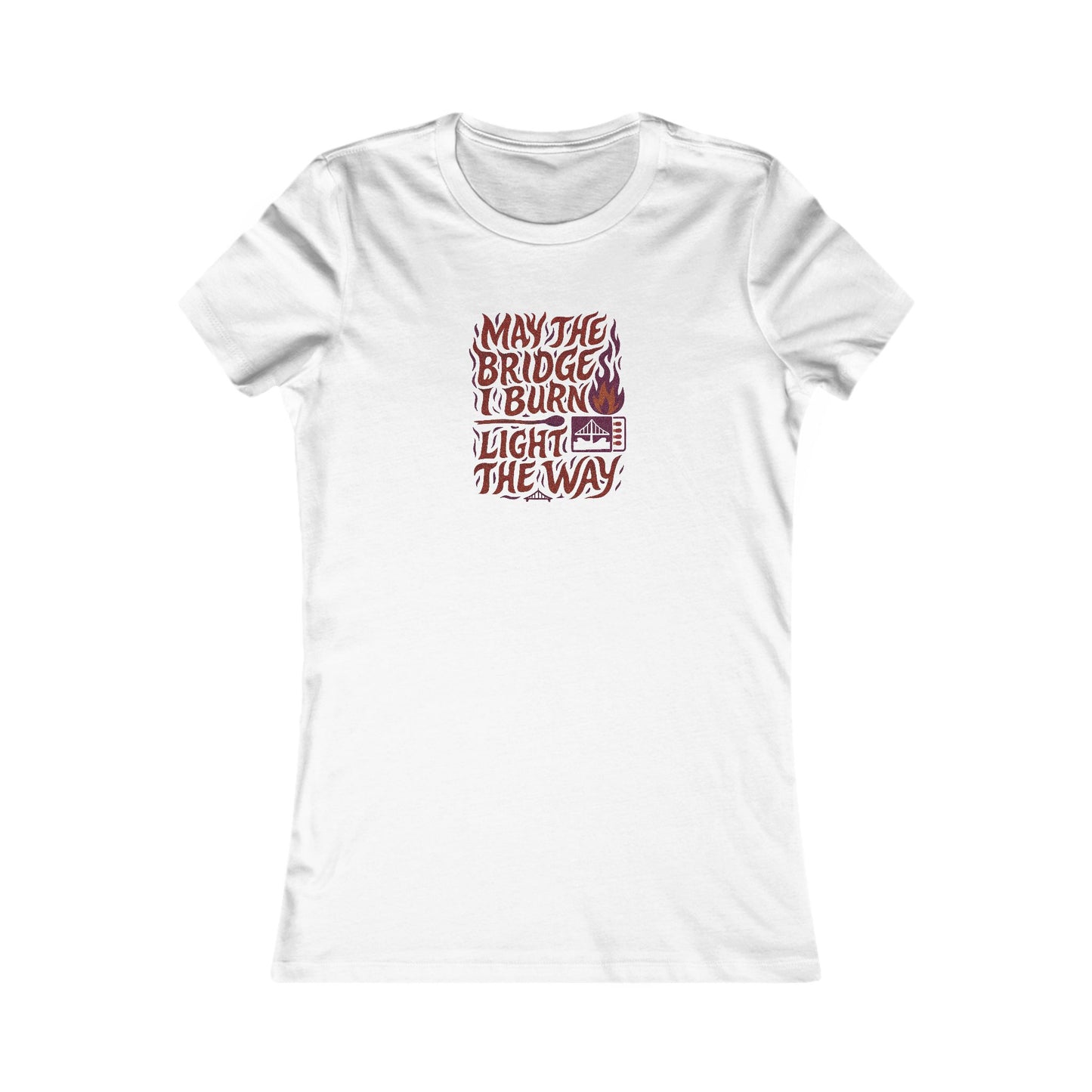 May the Bridges I Burn Light the Way (Remix) — Retro Women's Tee (Light)