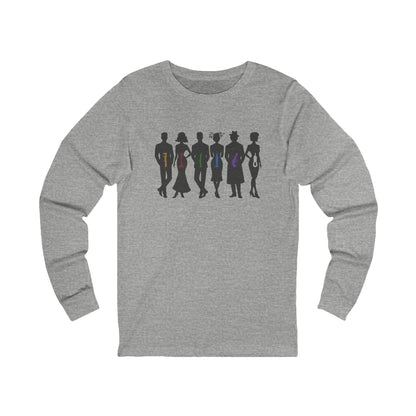 The Usual Suspects, Properly Armed — Clue Retro Long Sleeve (Light)