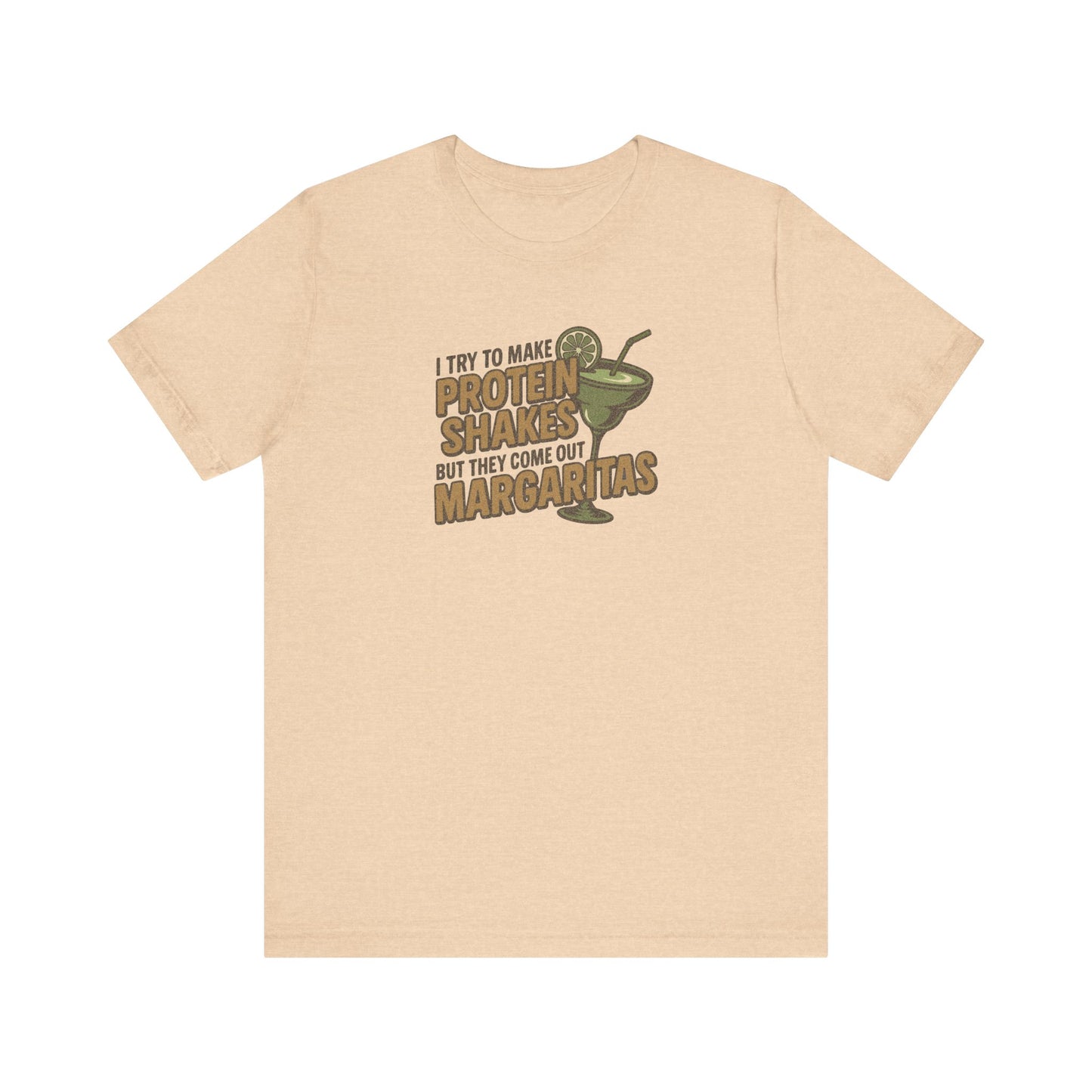 Protein Shakes (Oops, All Margaritas) — Retro Tee (Light)