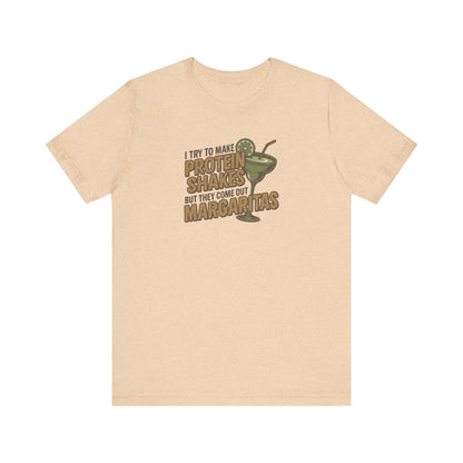 Protein Shakes (Oops, All Margaritas) — Retro Tee (Light)