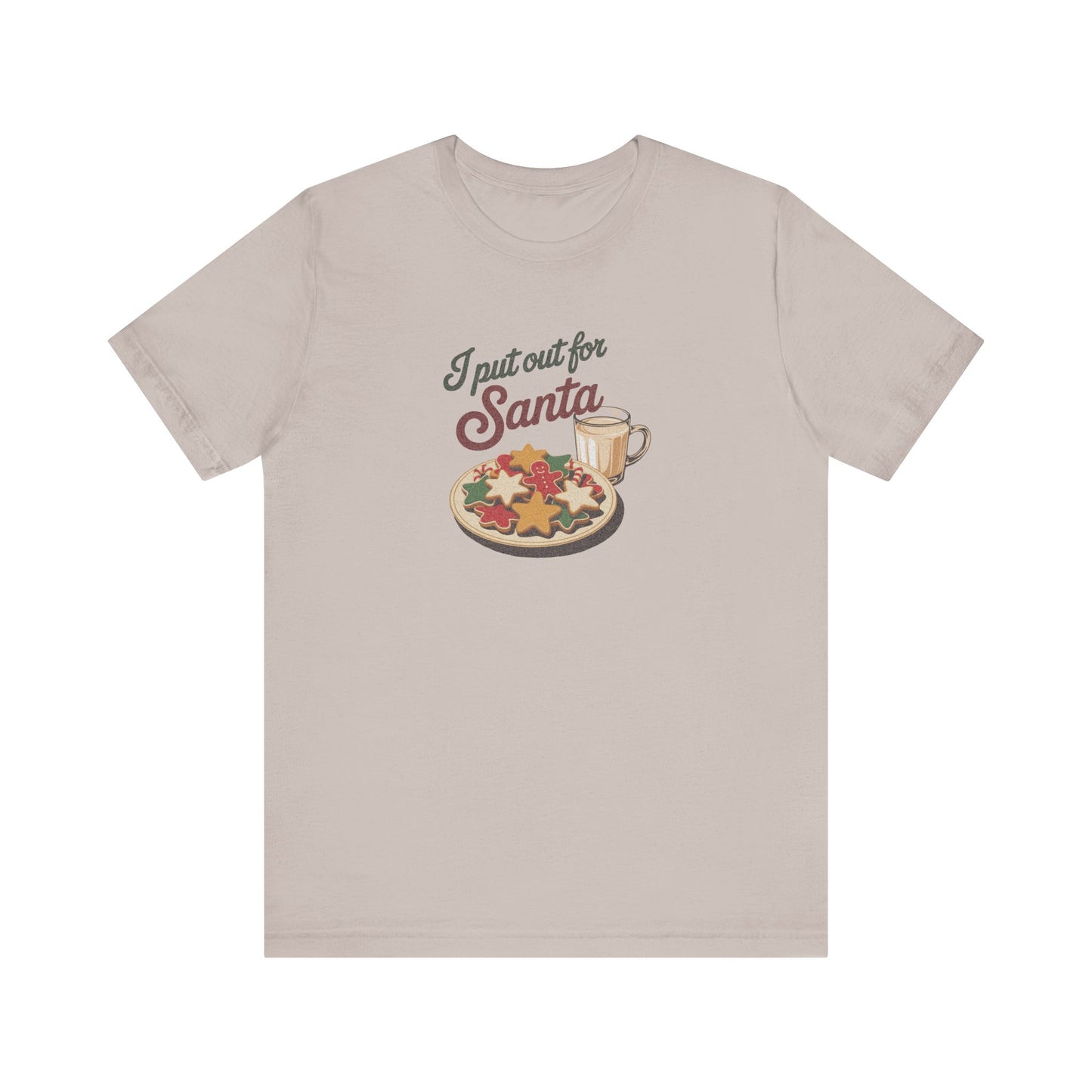 I Put Out for Santa — Retro Christmas Cookies Tee (Light)