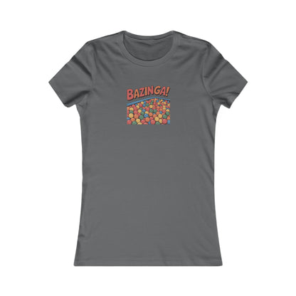 Bazinga! Ball Pit — Big Bang Theory Retro Women's Tee (Dark)