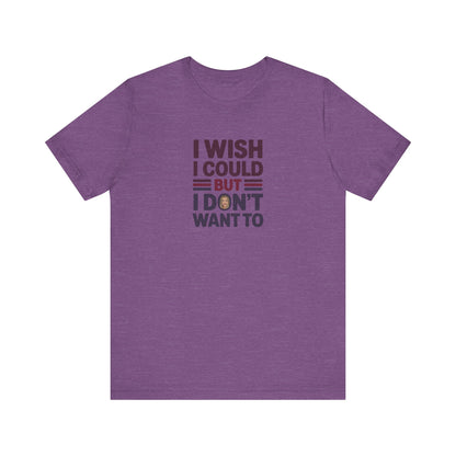 I Wish I Could, But I Don't Want To — Phoebe Buffay Retro Tee (Light)