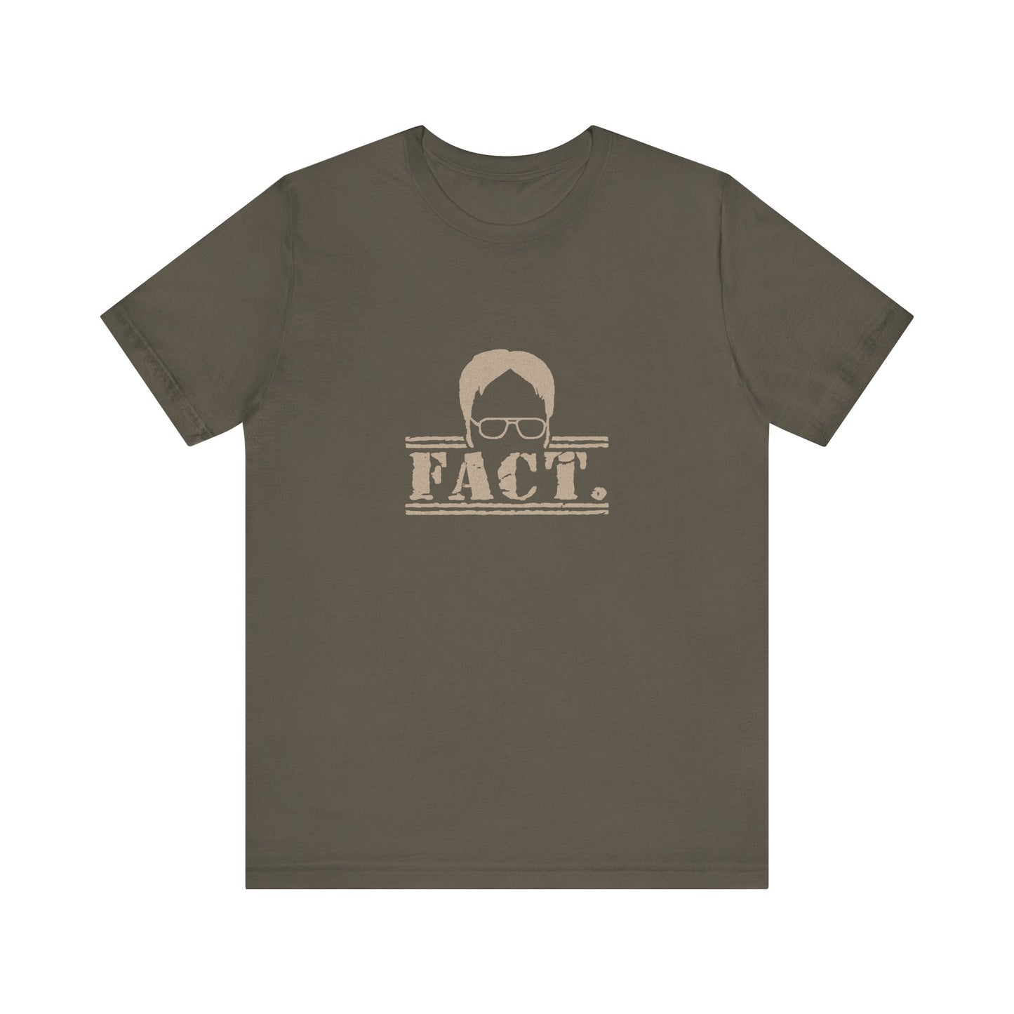 Dwight Schrute FACT. — The Office-Inspired Retro Tee (Dark)