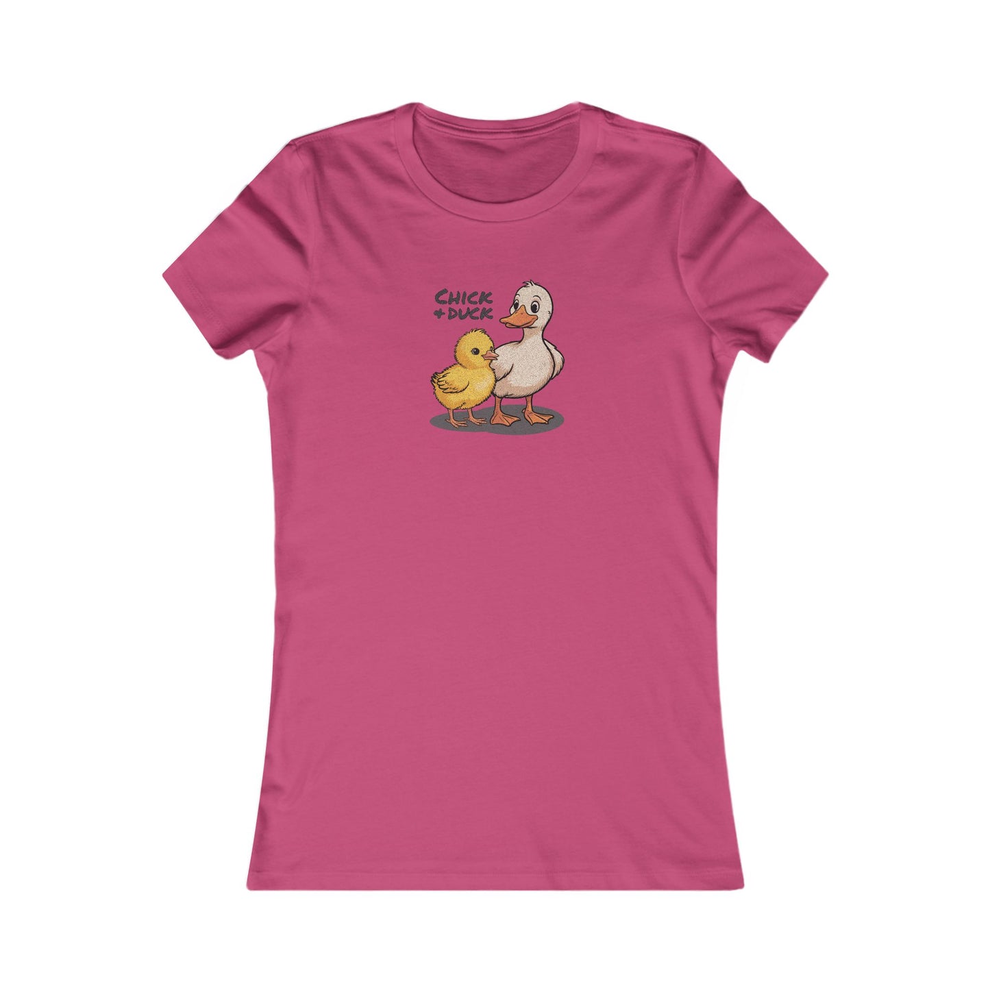 The Chick and the Duck — Friends Retro Women's Tee (Light)