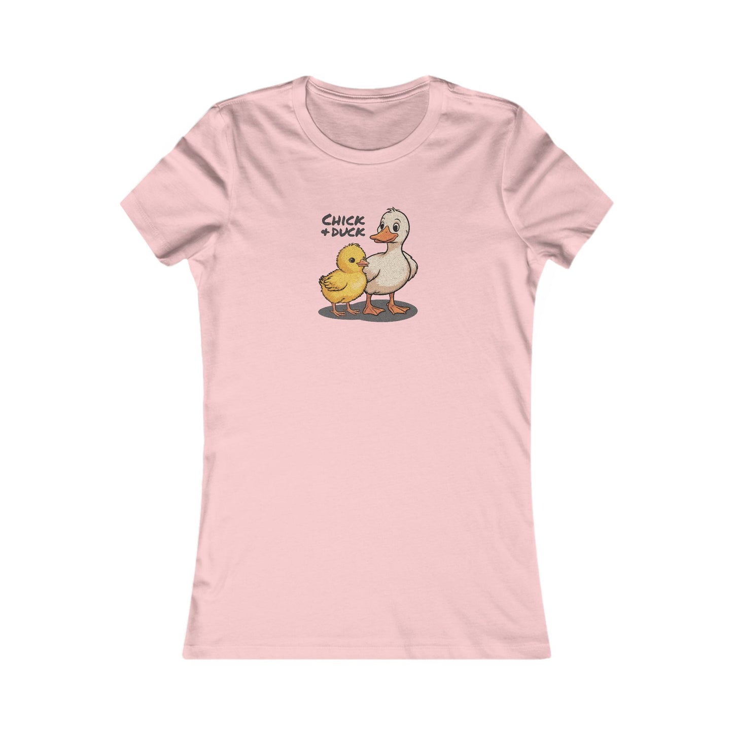 The Chick and the Duck — Friends Retro Women's Tee (Light)