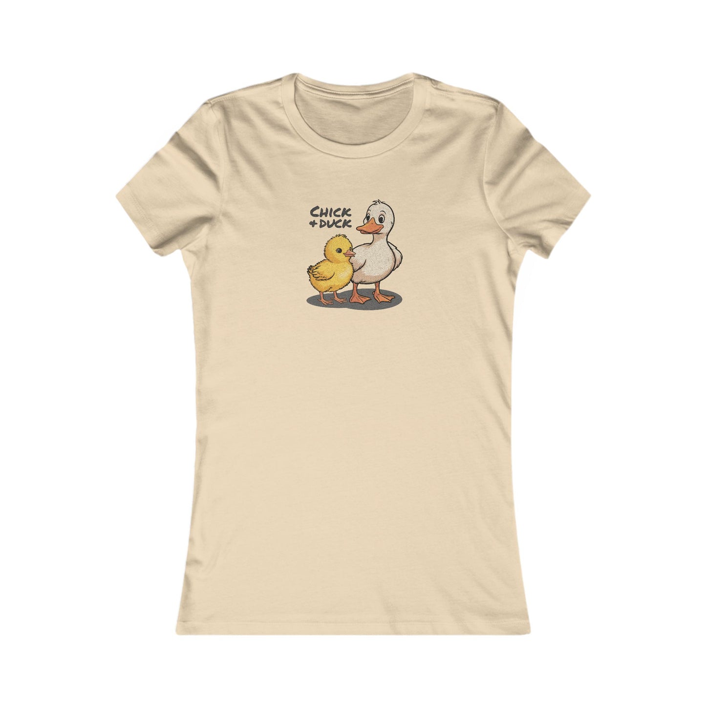 The Chick and the Duck — Friends Retro Women's Tee (Light)