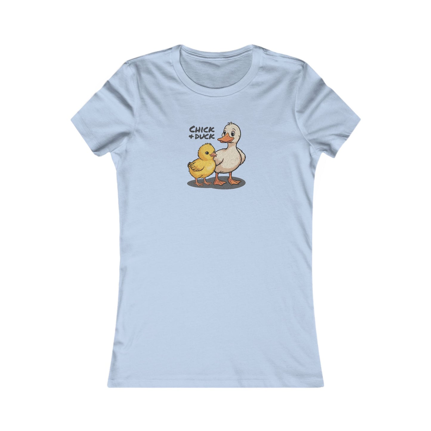 The Chick and the Duck — Friends Retro Women's Tee (Light)