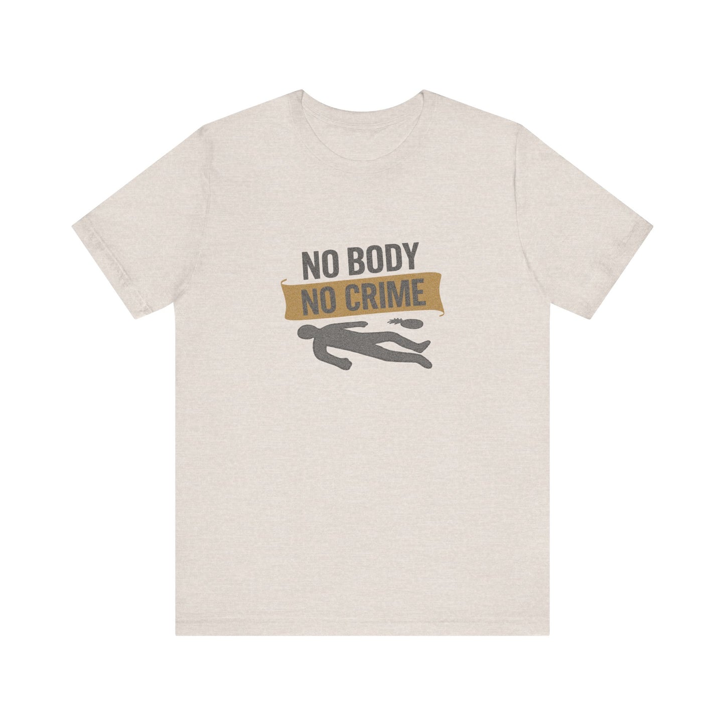 No Body, No Crime — Psych Crime Scene Retro Tee (Light)