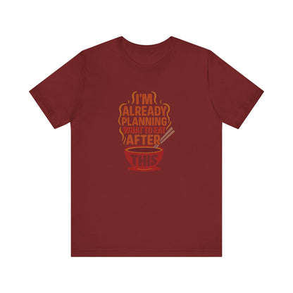Planning What to Eat After This — Retro Foodie Tee (Dark)
