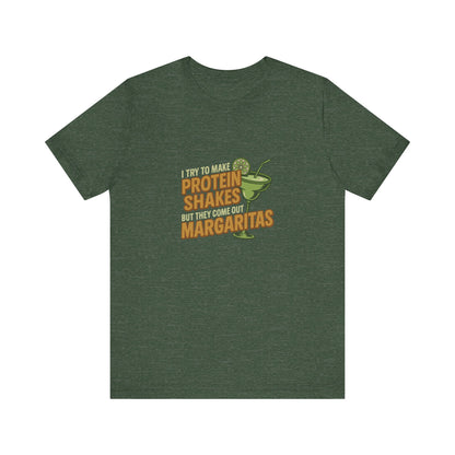 Protein Shakes (Oops, All Margaritas) — Retro Tee (Dark)