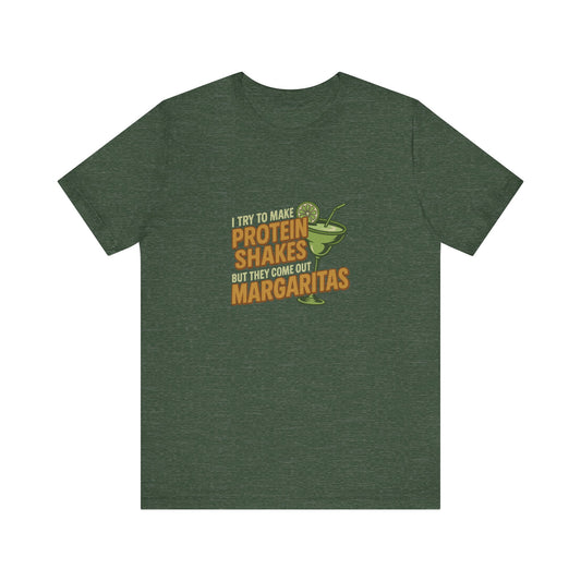 Protein Shakes (Oops, All Margaritas) — Retro Tee (Dark)