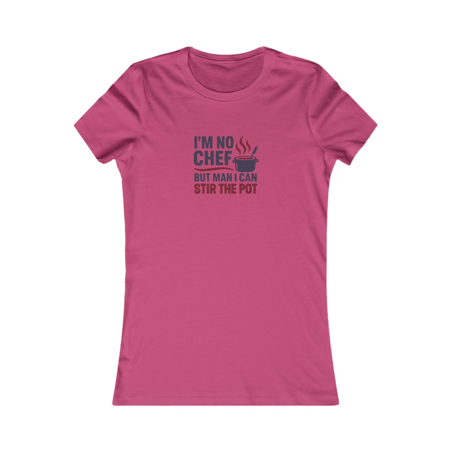 I'm No Chef, But Man I Stir the Pot — Retro Women's Tee (Light)