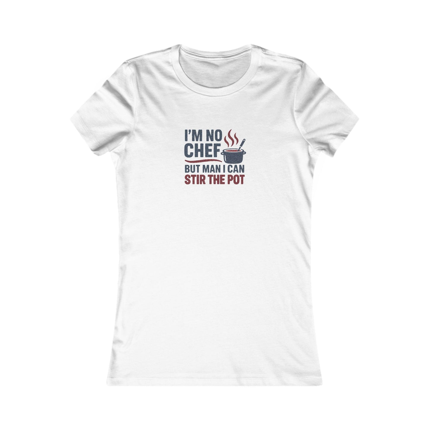 I'm No Chef, But Man I Stir the Pot — Retro Women's Tee (Light)