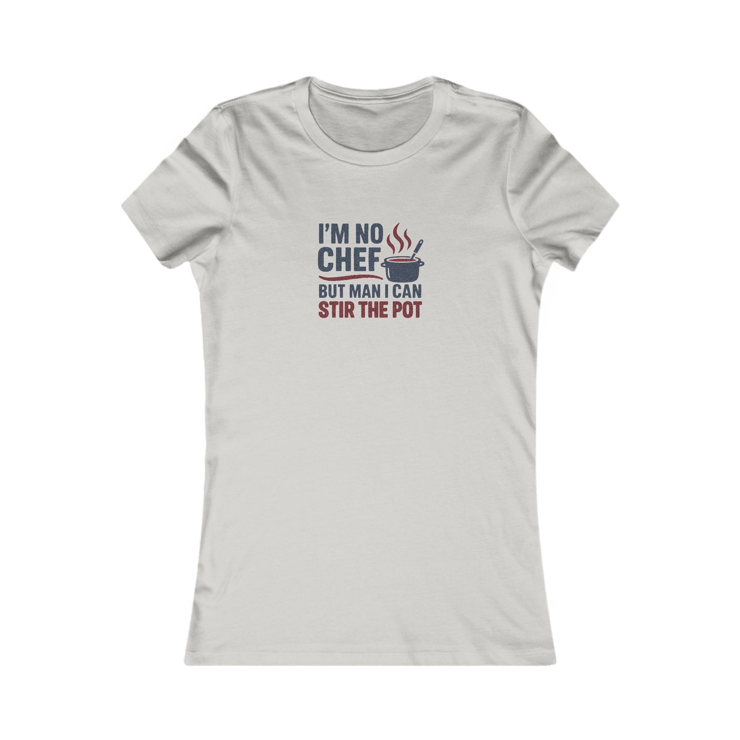 I'm No Chef, But Man I Stir the Pot — Retro Women's Tee (Light)