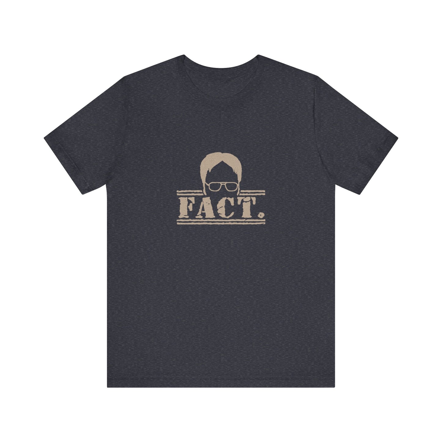 Dwight Schrute FACT. — The Office-Inspired Retro Tee (Dark)