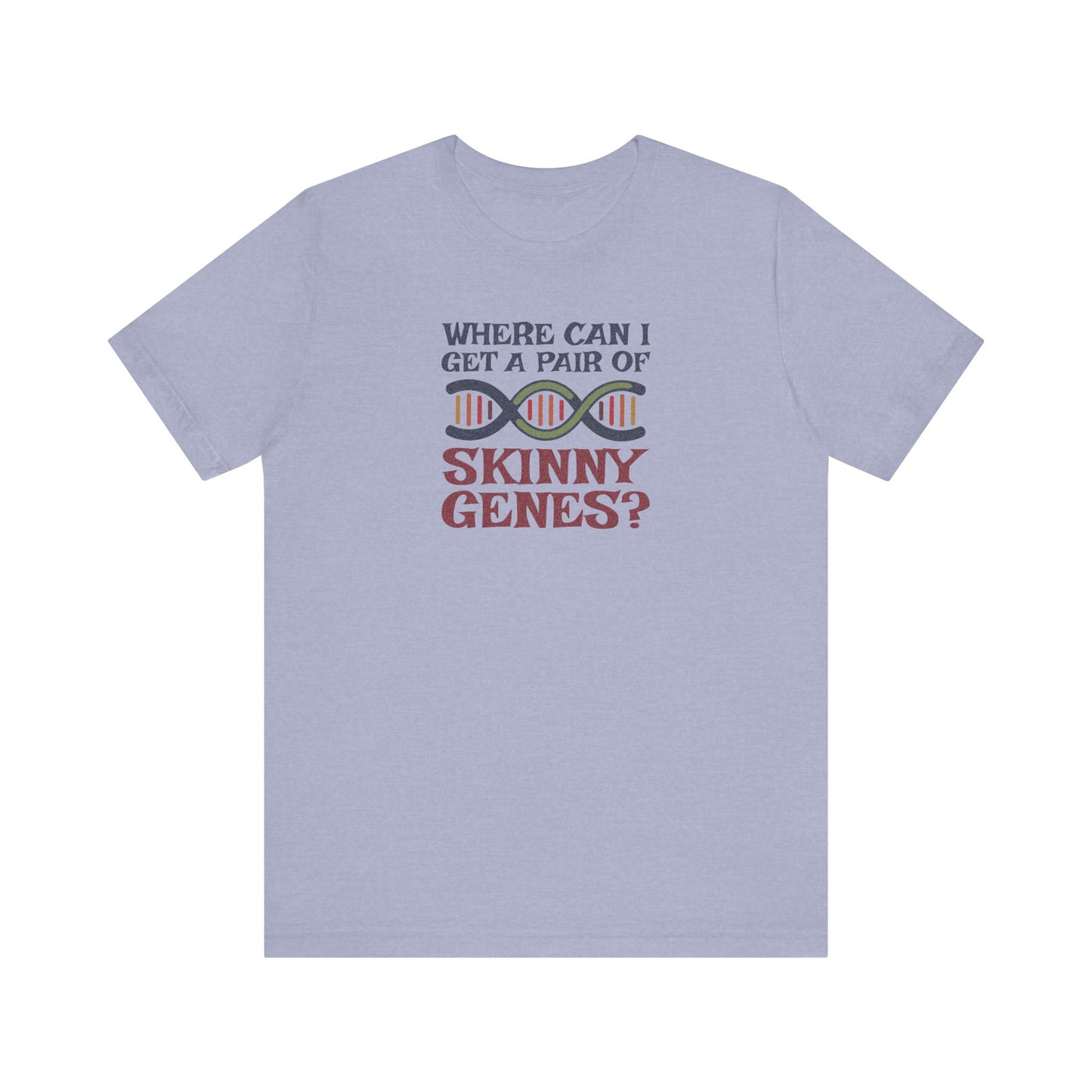 Pair of Skinny Genes (Colorful) — Retro Graphic Tee (Light)