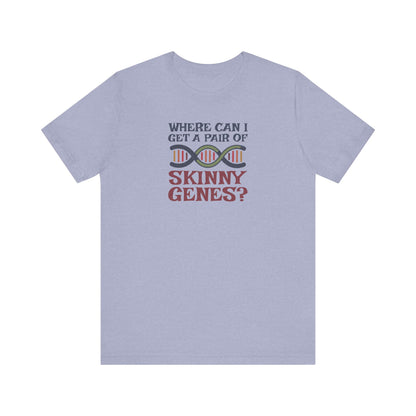 Pair of Skinny Genes (Colorful) — Retro Graphic Tee (Light)