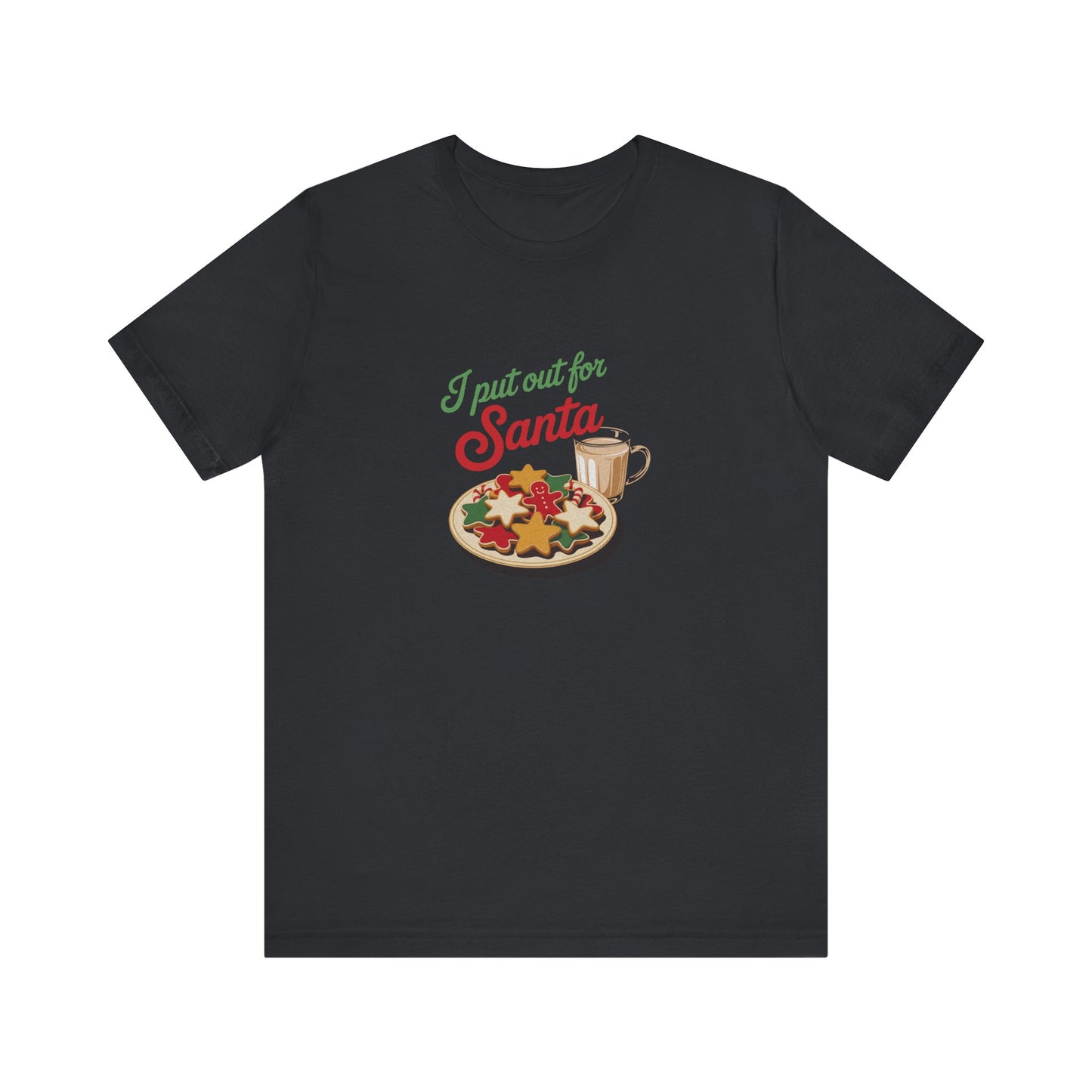 I Put Out for Santa — Retro Christmas Cookies Tee (Dark)