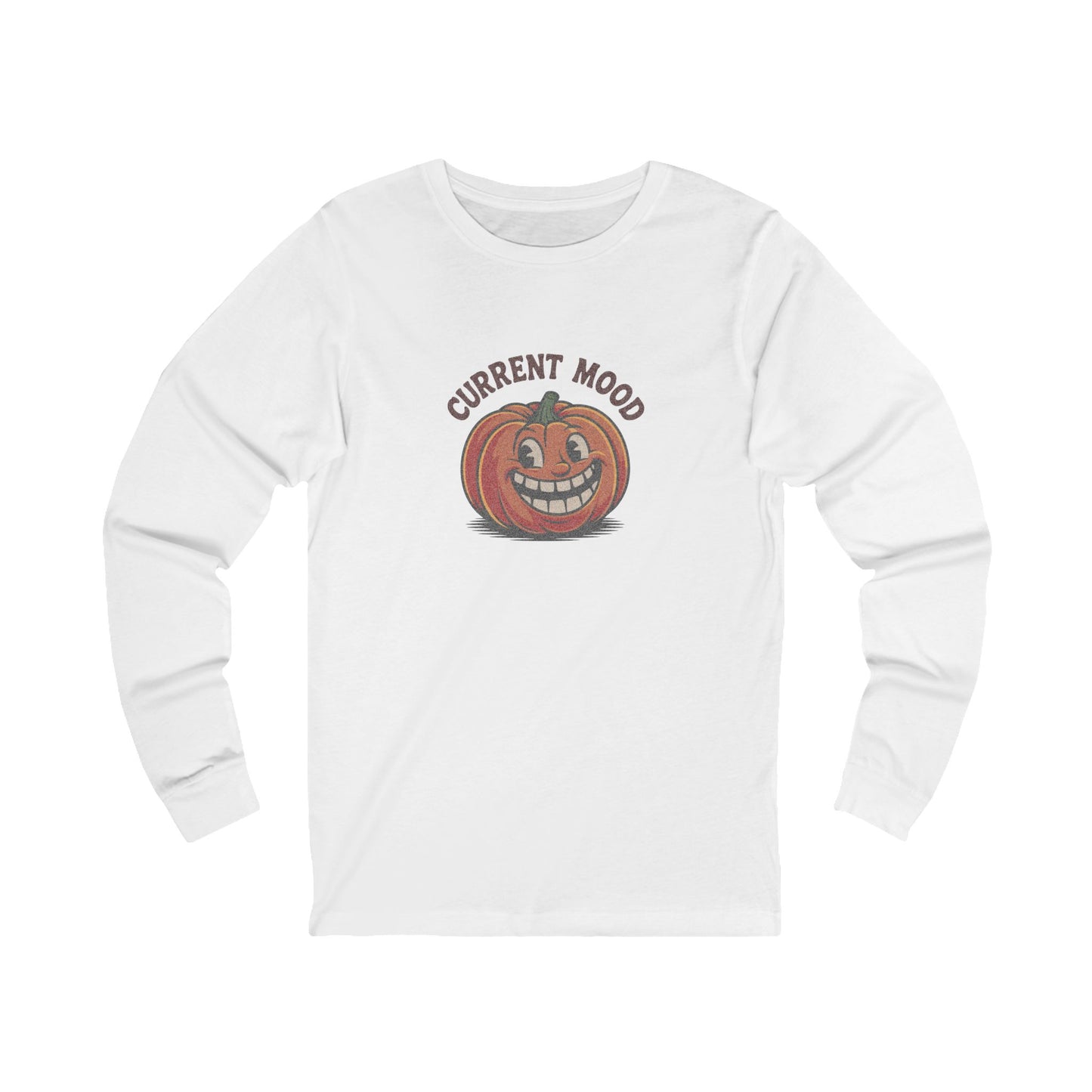 Current Mood (Toothy Jack) — Retro Halloween Long Sleeve (Light)