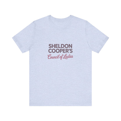 Sheldon Cooper’s Council of Ladies — TBBT Retro Tee (Light)