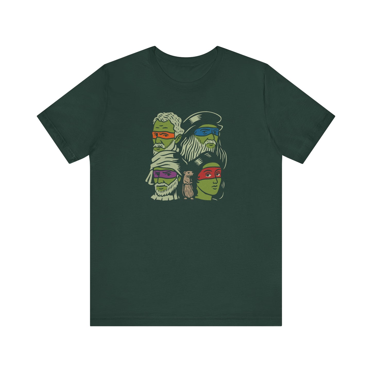 Renaissance Ninja Turtles — TMNT Retro Tee (Dark)