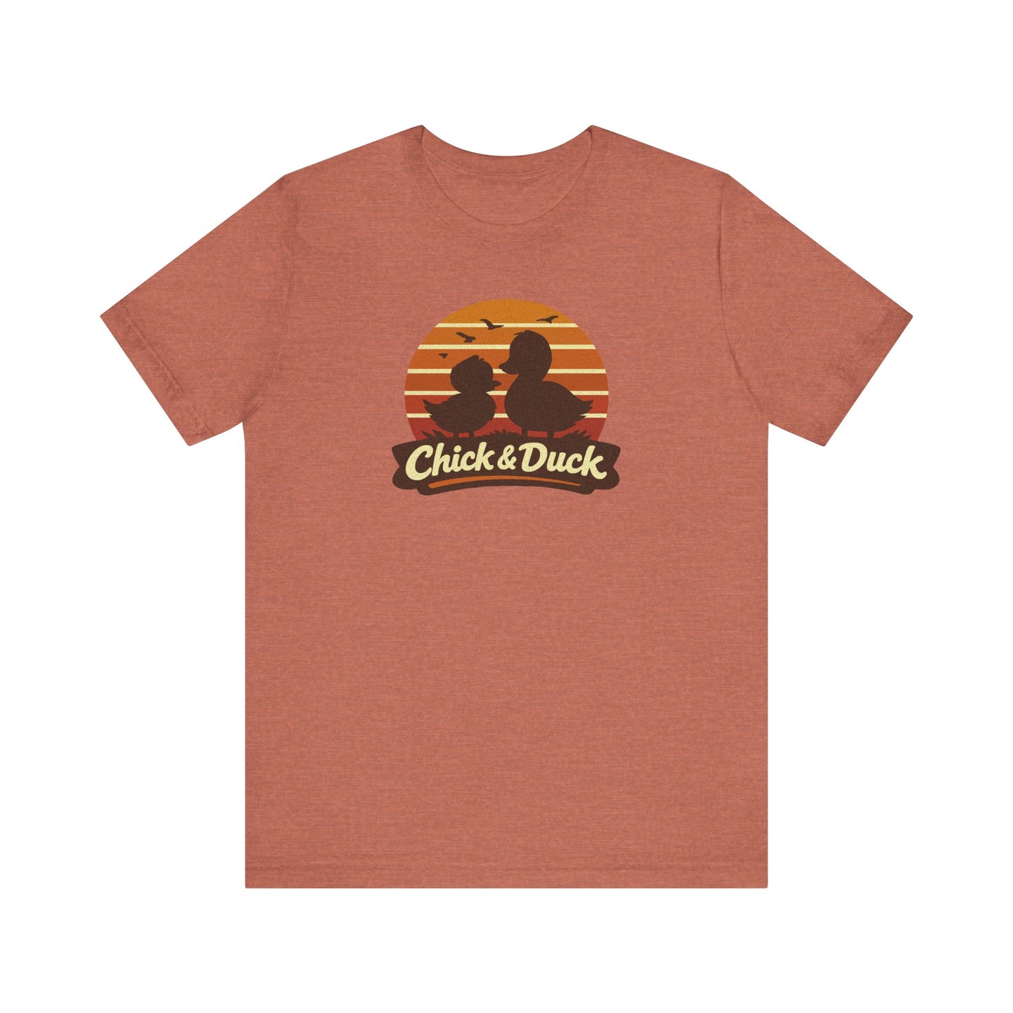 The Chick and the Duck — Friends Retro Tee (Light)