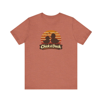 The Chick and the Duck — Friends Retro Tee (Light)