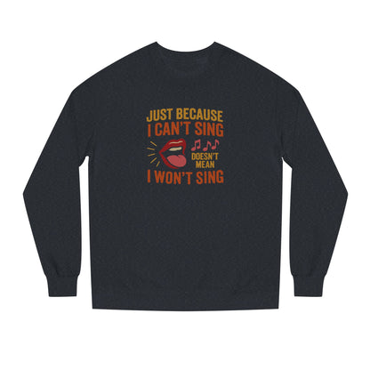 Sing Like Nobody’s Listening — Retro Sweatshirt (Dark)