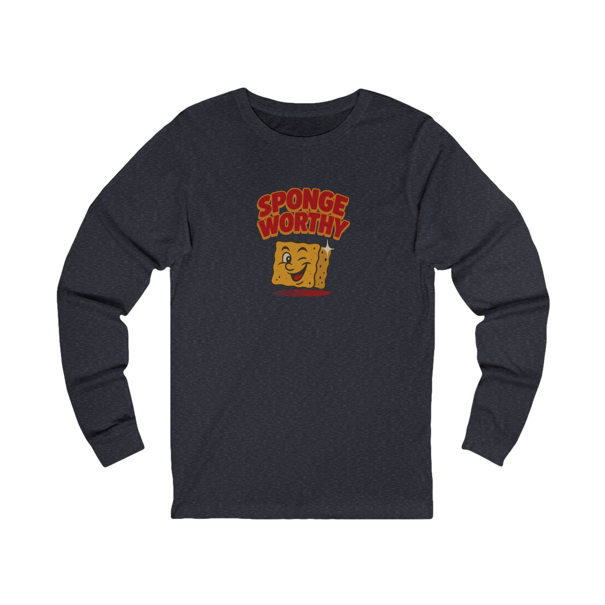 Spongeworthy — Seinfeld Retro Cartoon Long Sleeve (Dark)