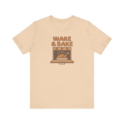 Wake & Bake — Retro Thanksgiving Turkey Tee (Light)