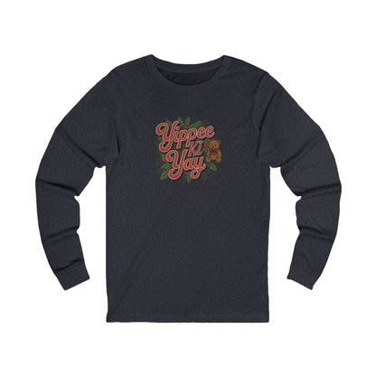 Yippee Ki Yay — Die Hard Retro Christmas Long Sleeve (Dark)