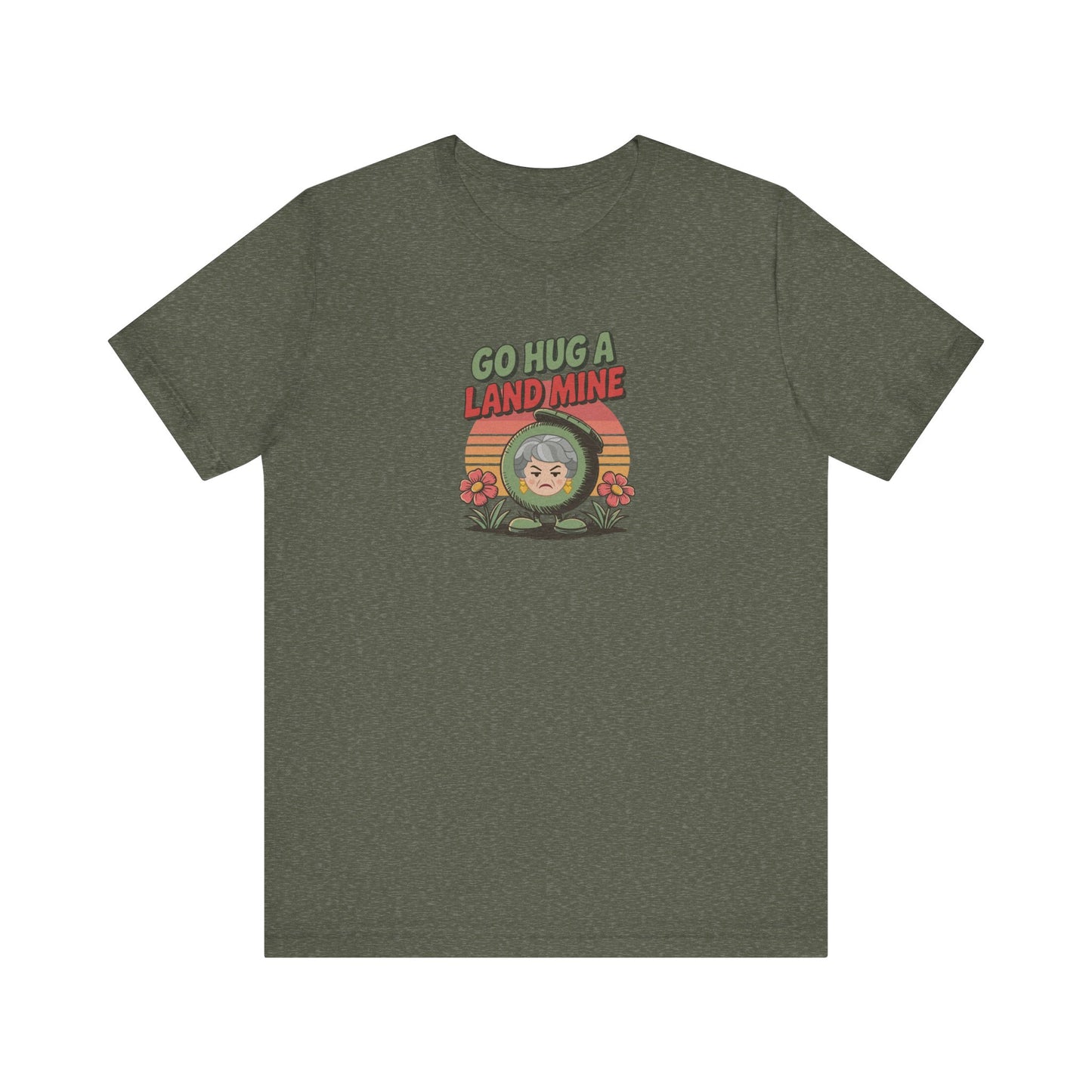 Go Hug a Land Mine — Dorothy Zbornak Retro Tee (Dark)